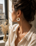 Boucles d'oreilles unique - Blanche