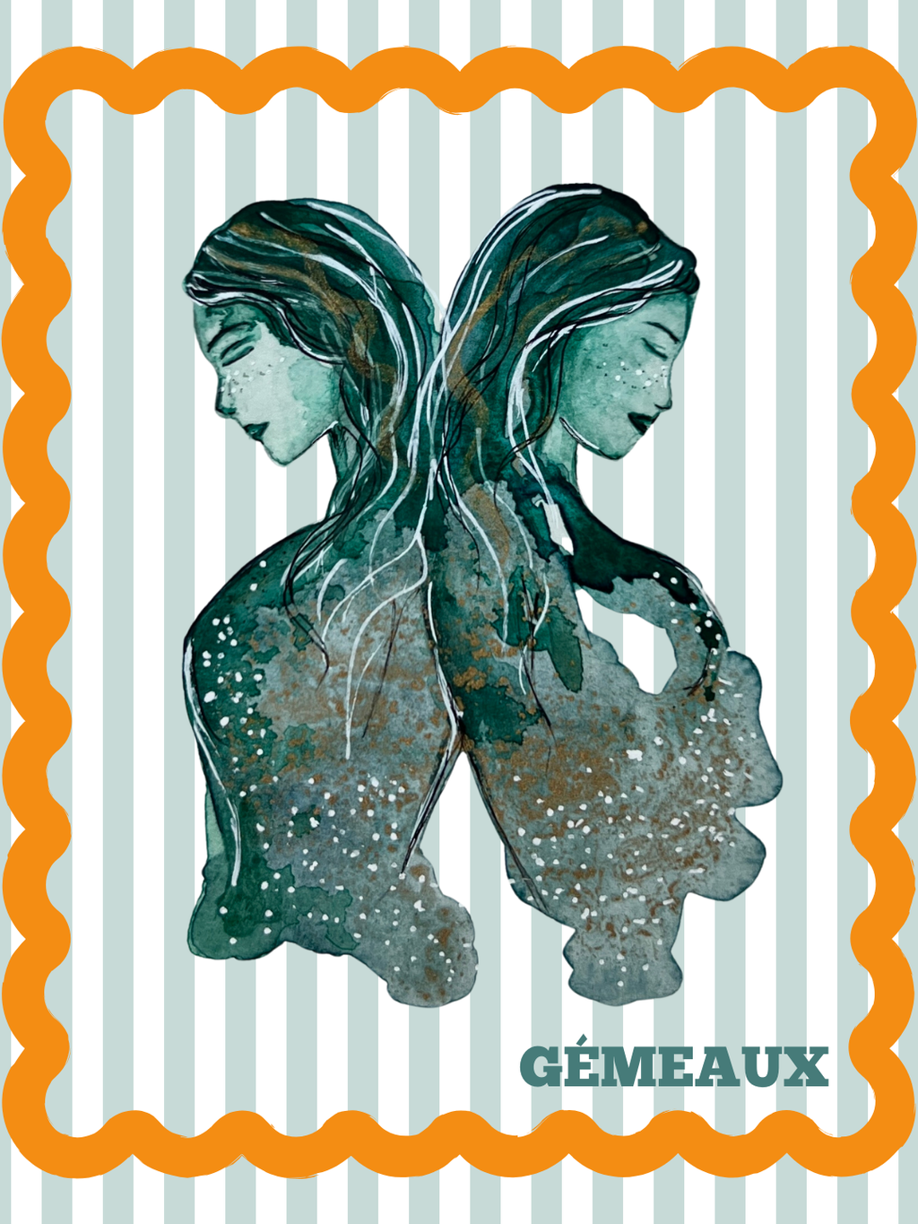 Carte postale - Gémeaux