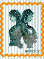 Carte postale - Gémeaux