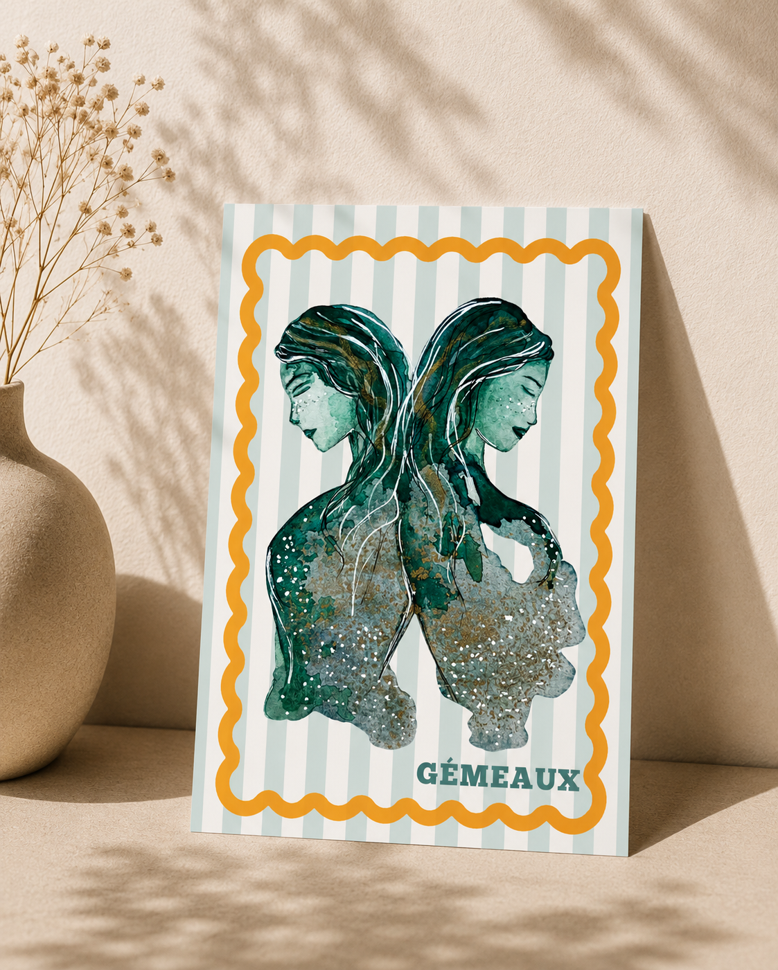 Carte postale - Gémeaux