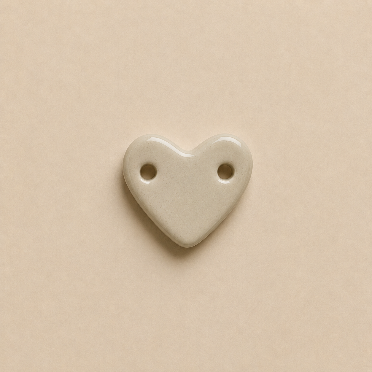Charm's cœur en porcelaine