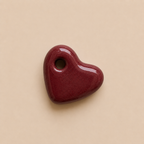 Charm's cœur en porcelaine
