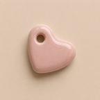 Charm's cœur en porcelaine