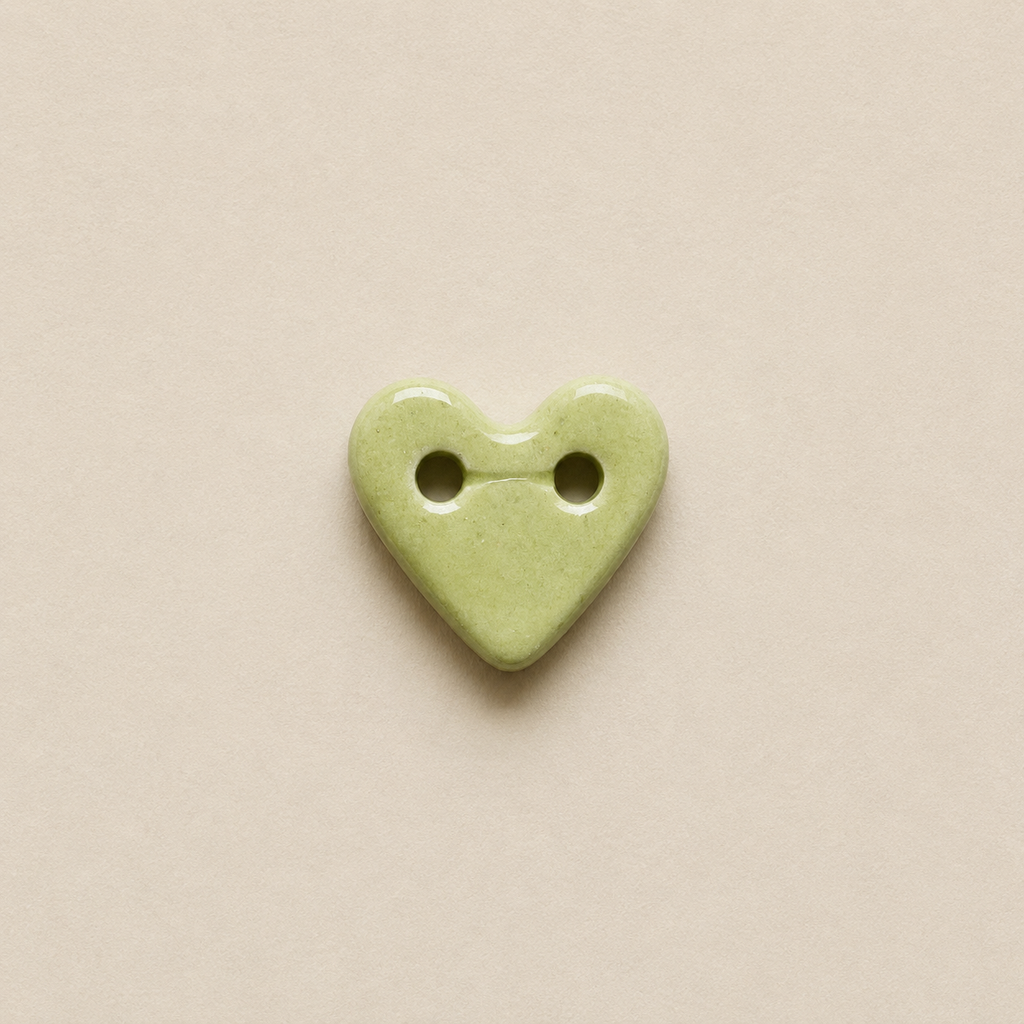 Charm's cœur en porcelaine