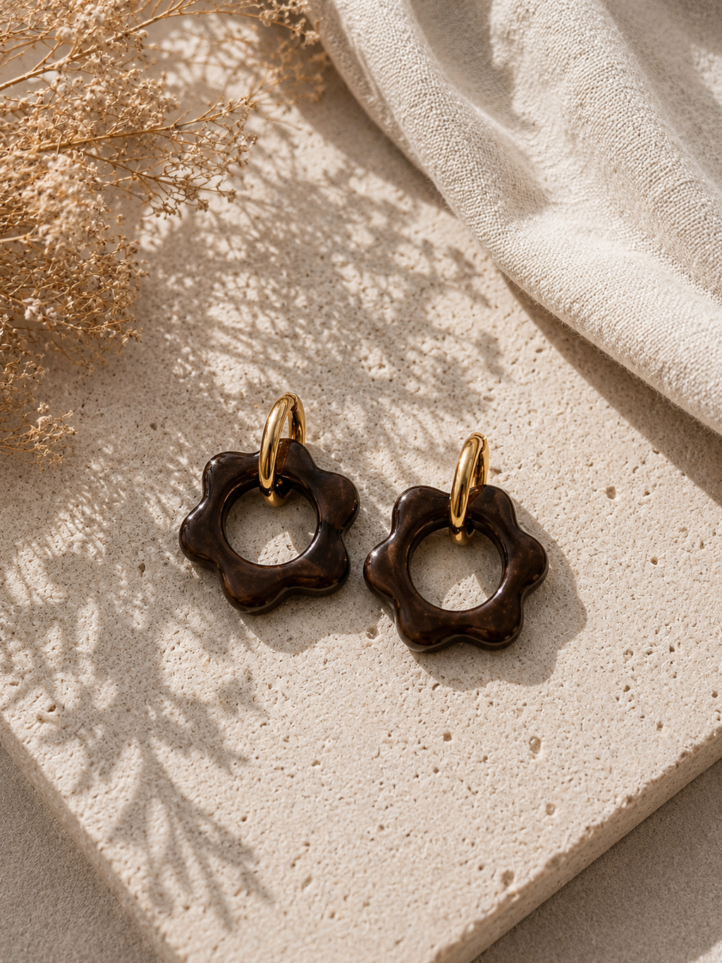 Boucles d'oreilles Capucine - Grand format