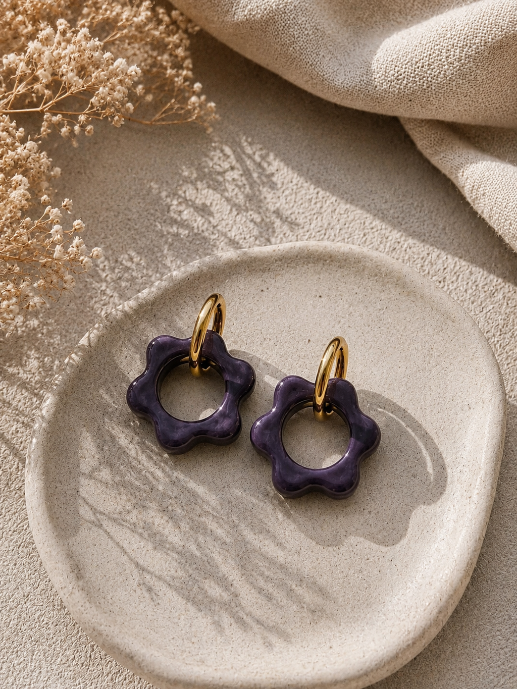 Boucles d'oreilles Capucine - Grand format