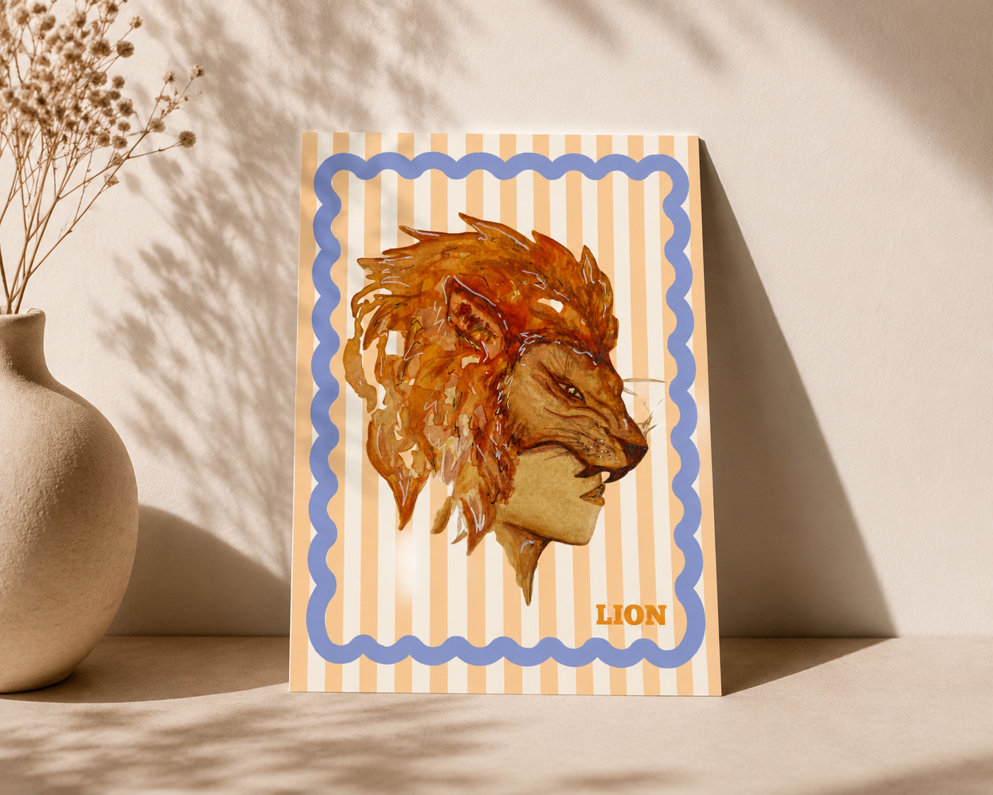 Carte postale - Lion