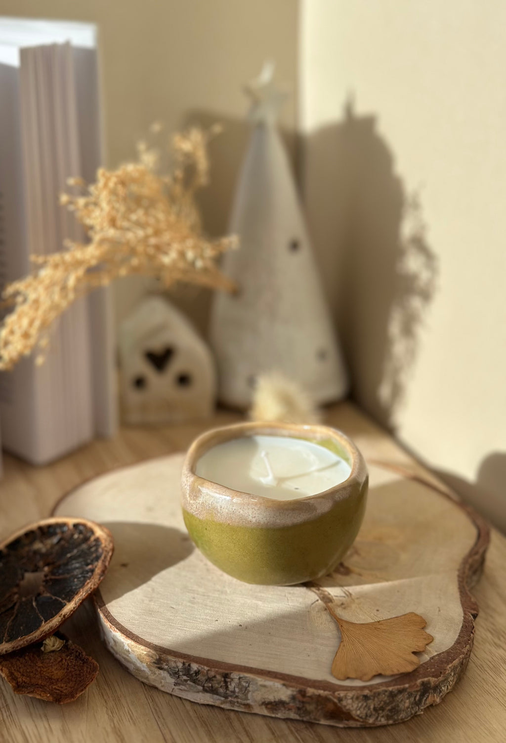 Bougie givrée – Parfum jasmin