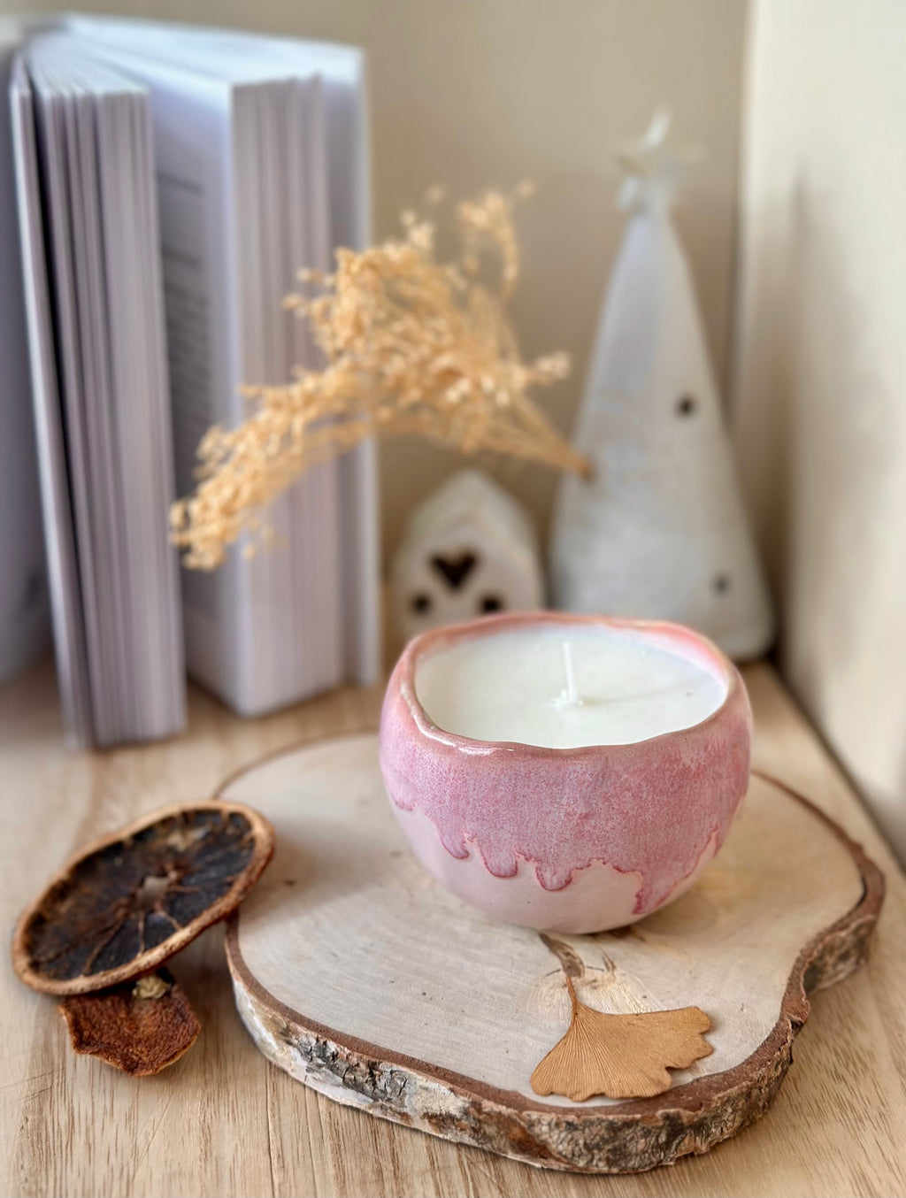 Bougie givrée – Parfum jasmin