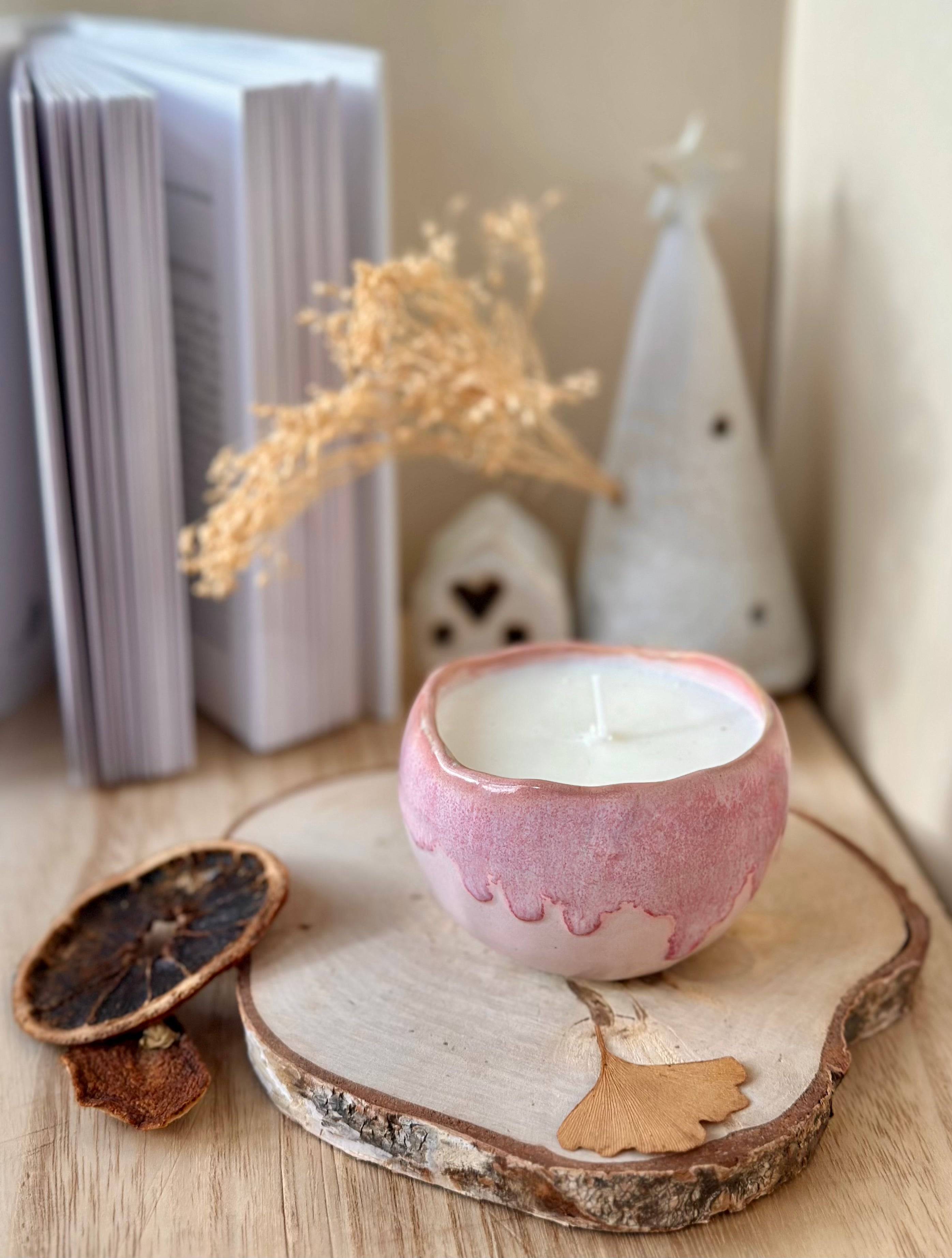 Bougie givrée – Parfum jasmin