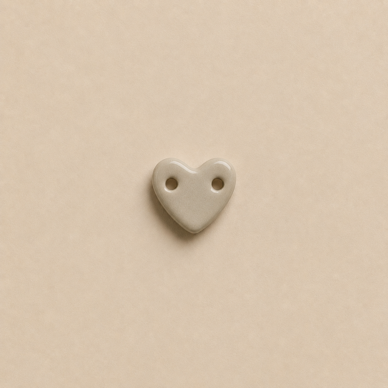 Charm's cœur en porcelaine