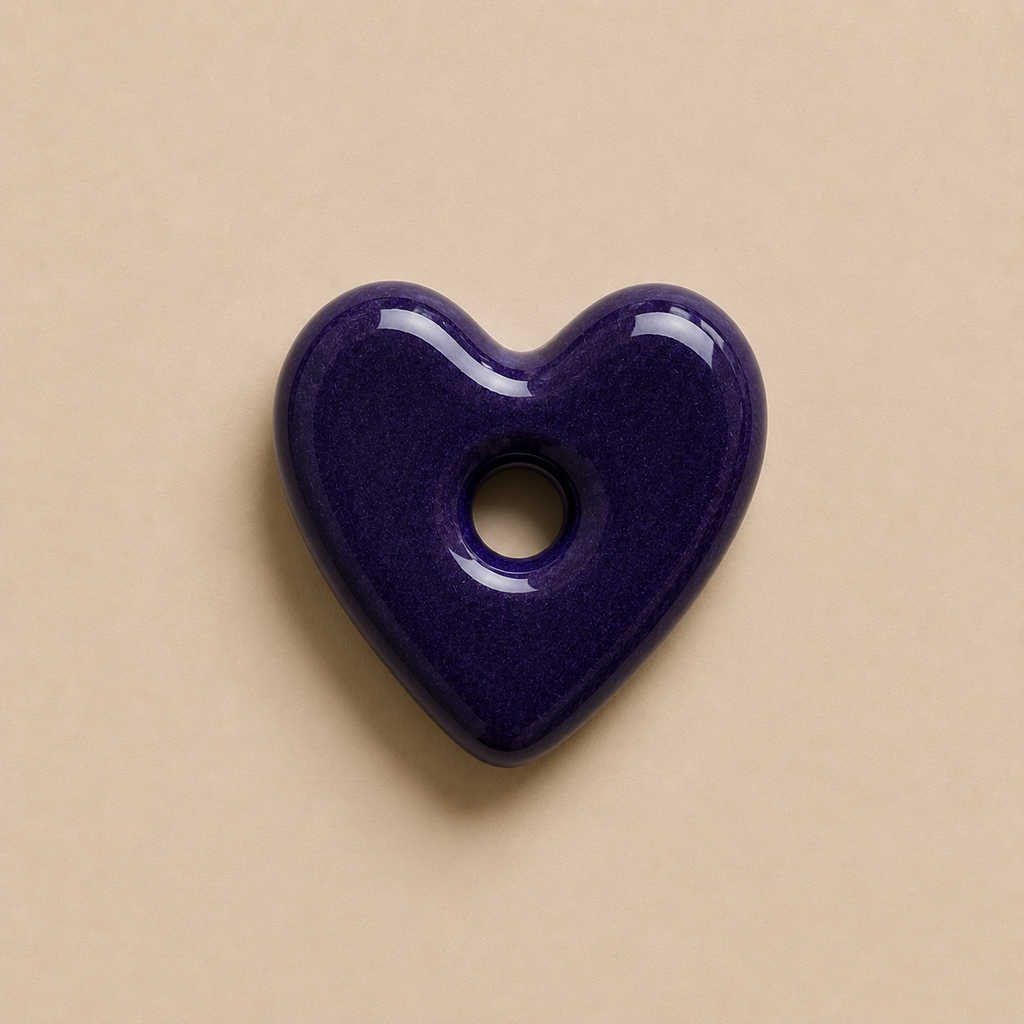 Charm's cœur en porcelaine