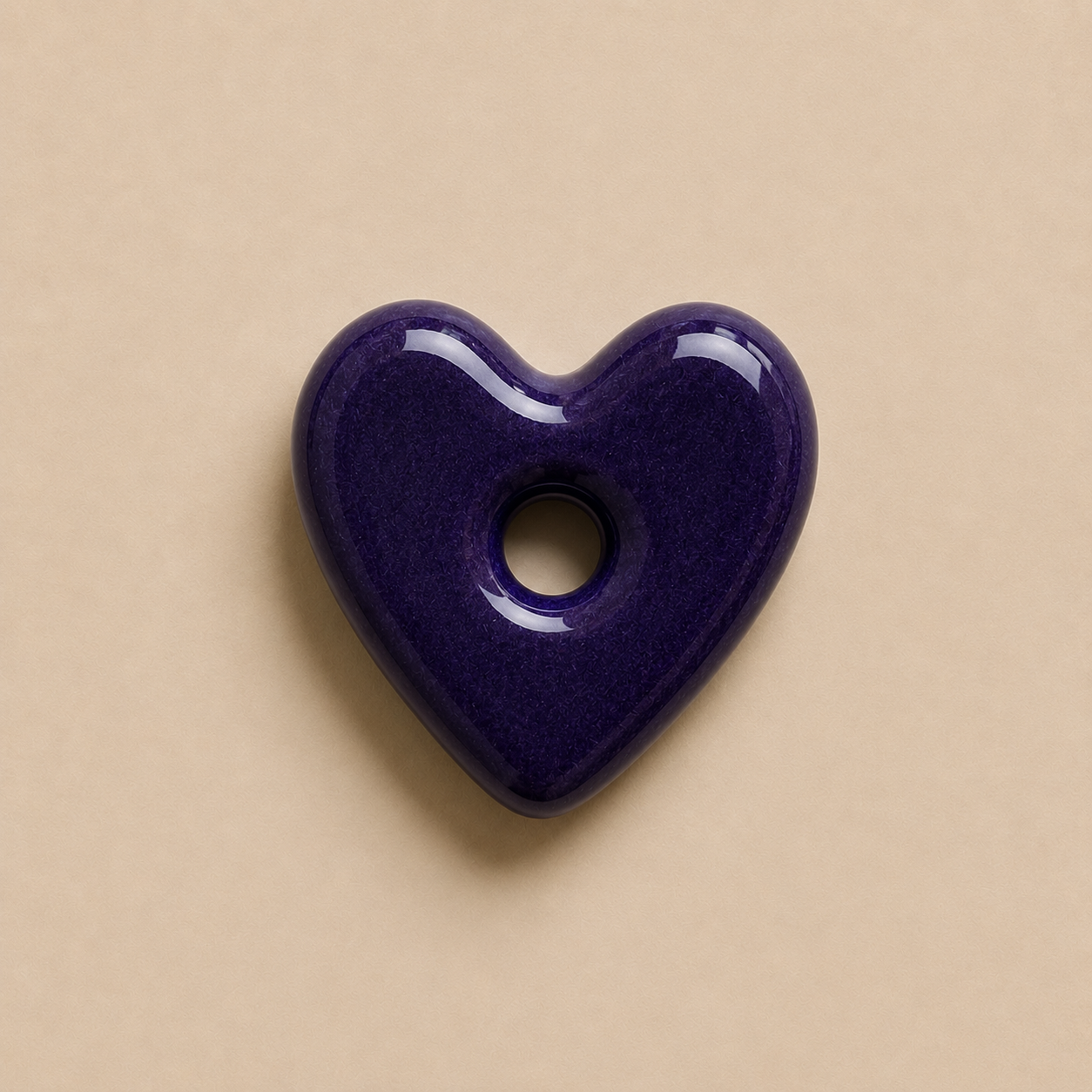 Charm's cœur en porcelaine