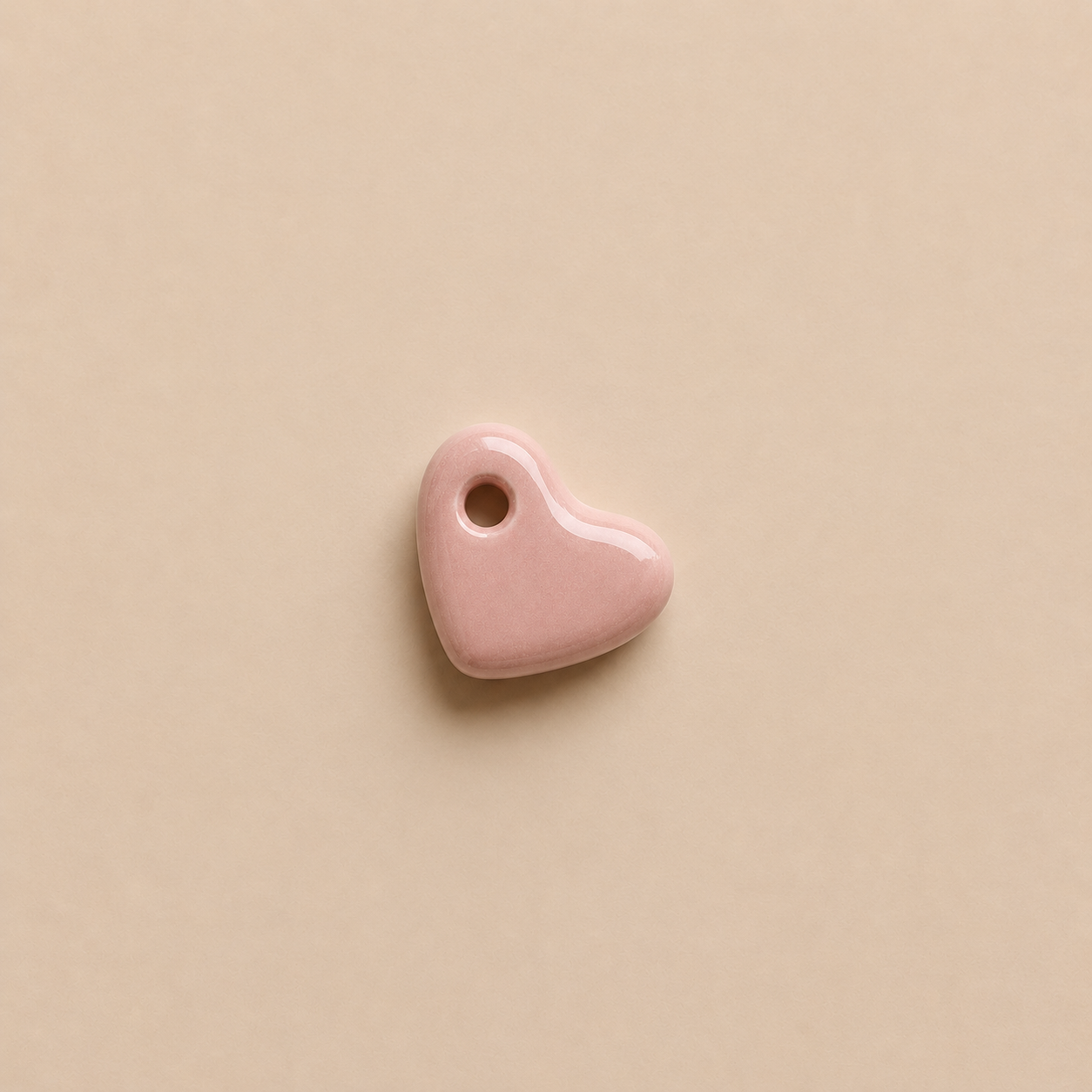 Charm's cœur en porcelaine