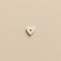 Charm's cœur en porcelaine
