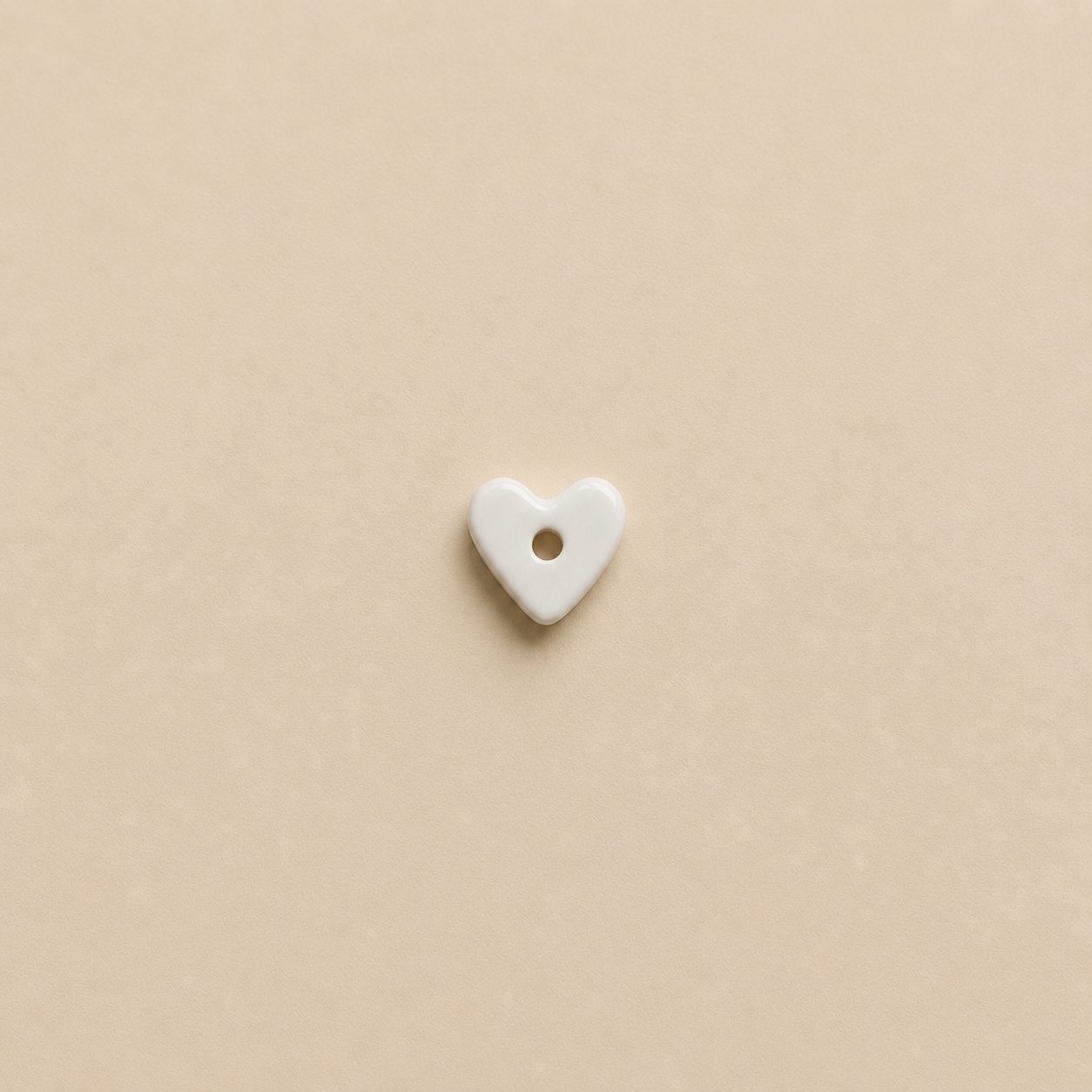Charm's cœur en porcelaine