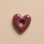 Charm's cœur en porcelaine