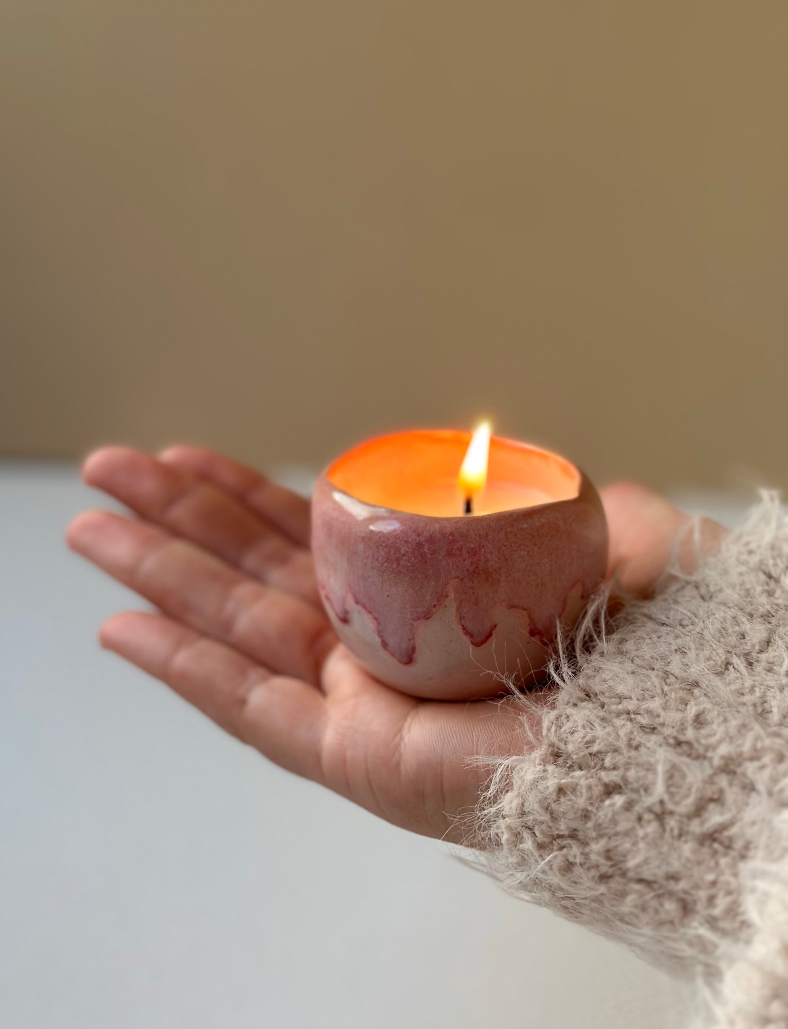 Bougie givrée – Parfum jasmin