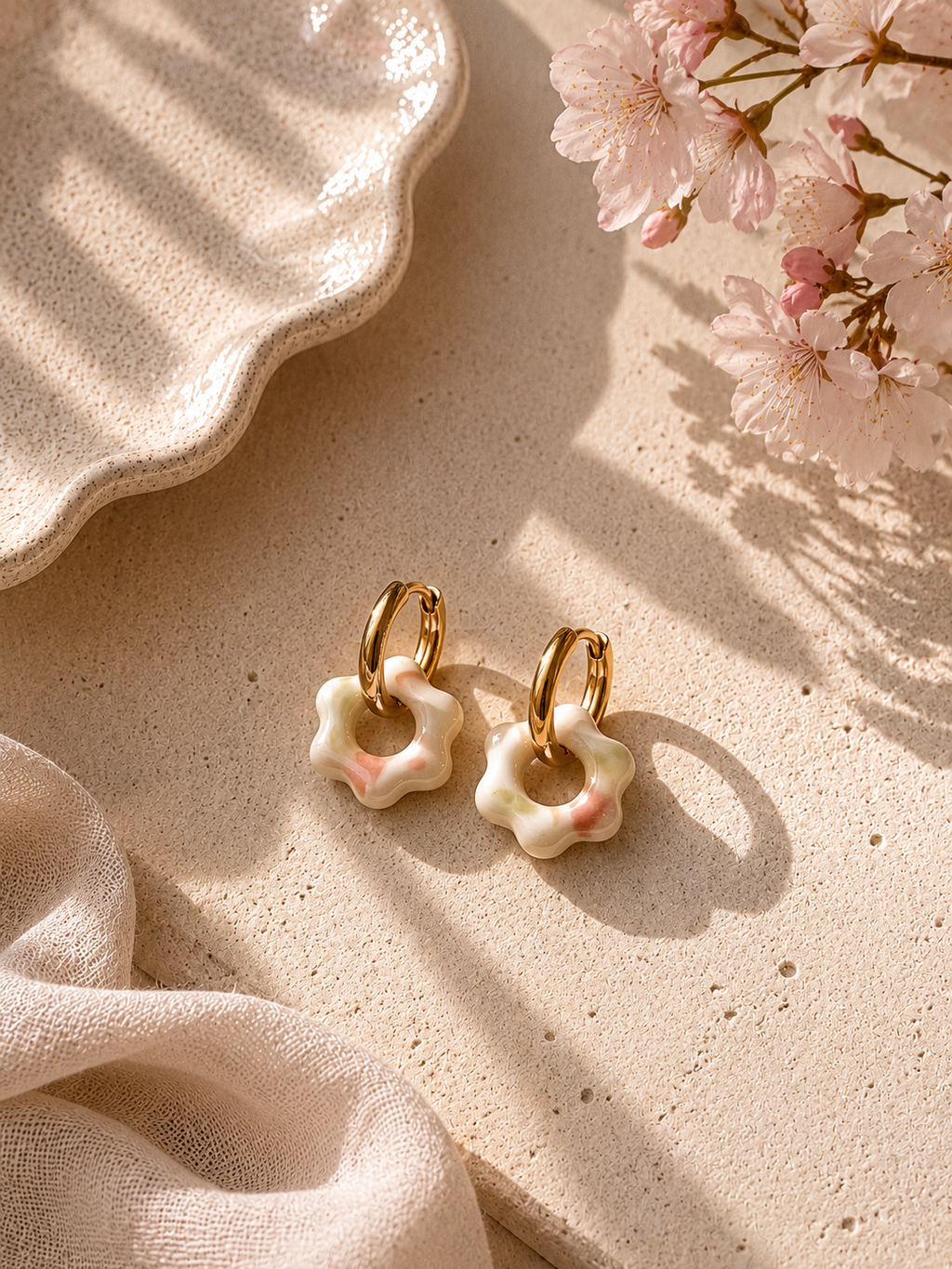Boucles d'oreilles Capucine - Petit format