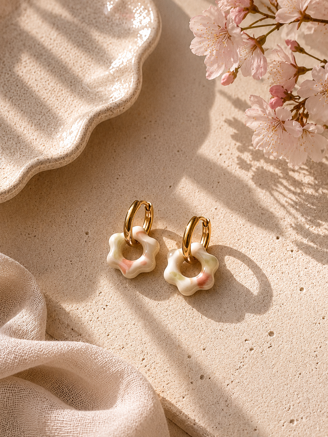 Boucles d'oreilles Capucine - Petit format