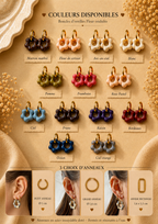 Boucles d'oreilles Capucine - Petit format