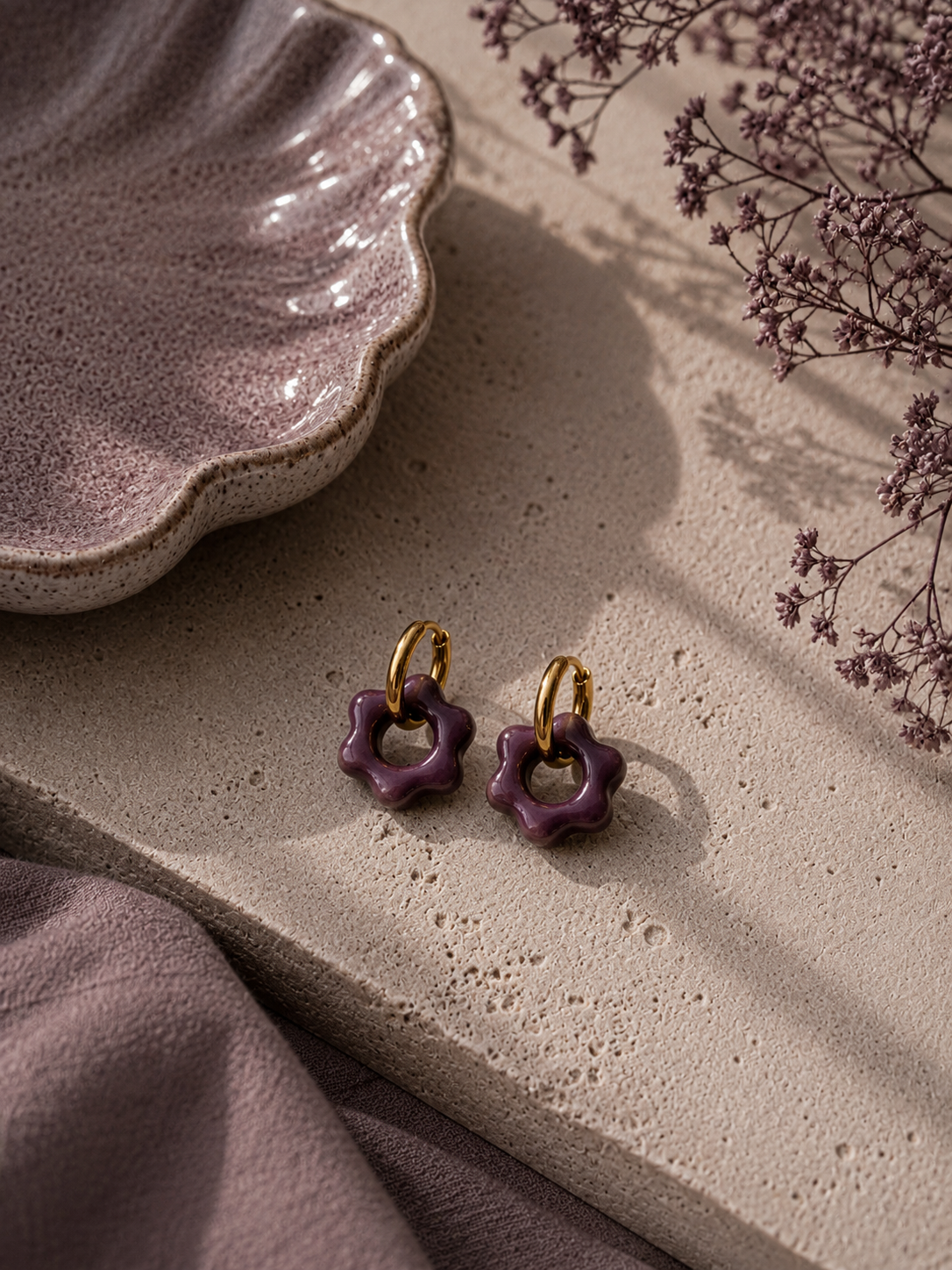 Boucles d'oreilles Capucine - Petit format