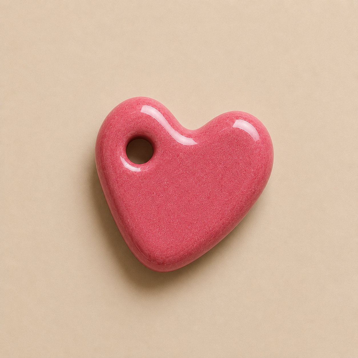 Charm's cœur en porcelaine