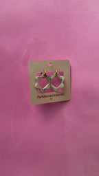 Boucles d'oreilles unique - Camélia violette
