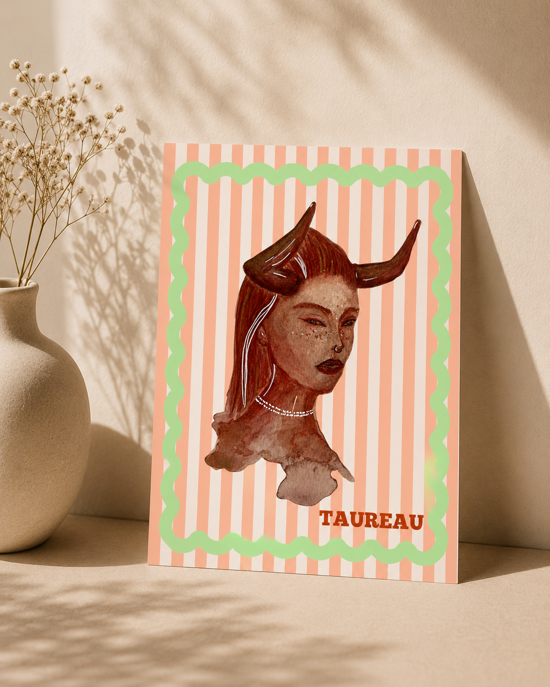 Carte postale - Taureau